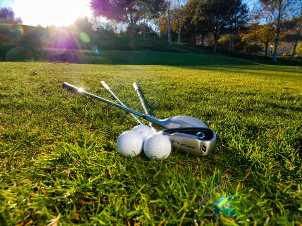 Golf Sticks with balls