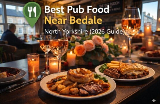 Pub food near Bedale at The Woodman Inn