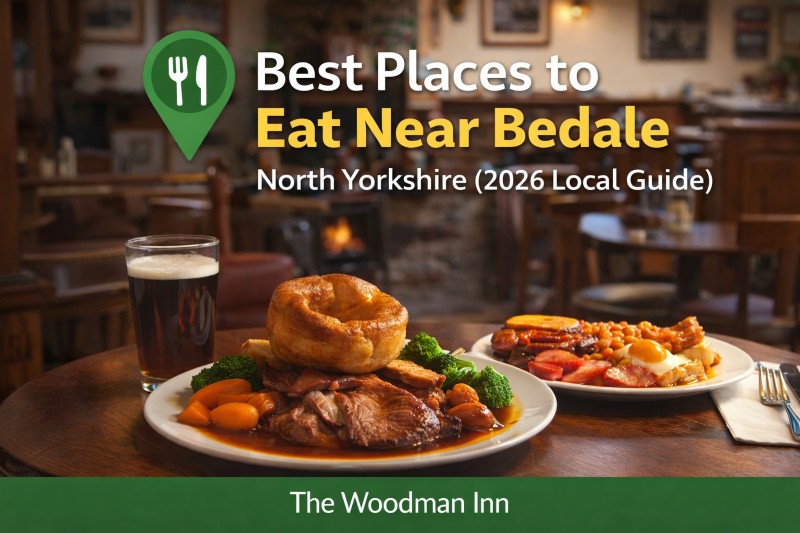 places to eat near Bedale pub food Yorkshire Woodman Inn