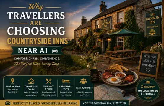countryside inns near A1 The Woodman Inn Burneston North Yorkshire