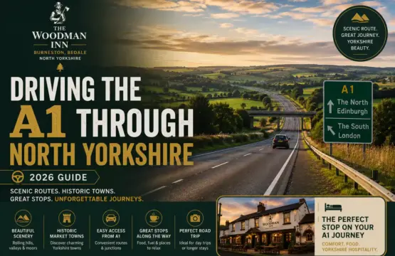 Driving the A1 through North Yorkshire with a stop near Bedale