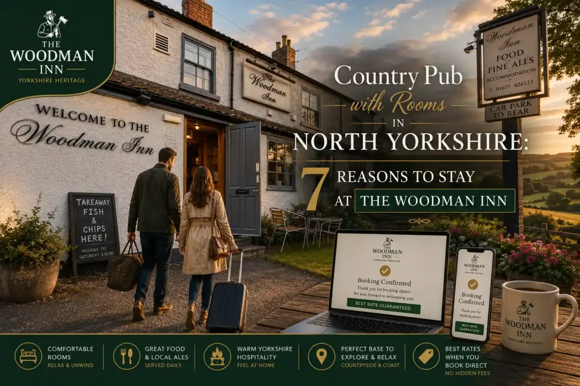 Country pub with rooms North Yorkshire at The Woodman Inn