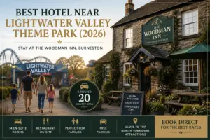 Hotel near Lightwater Valley Theme Park – The Woodman Inn, Burneston