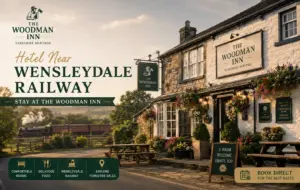 Hotel near Wensleydale Railway – The Woodman Inn, Burneston