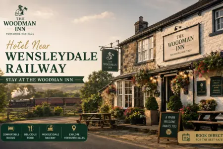 Hotel near Wensleydale Railway – The Woodman Inn, Burneston