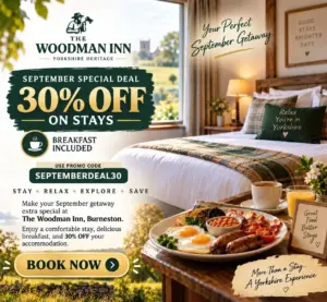 Woodman Inn Offers in September on Direct room Bookings